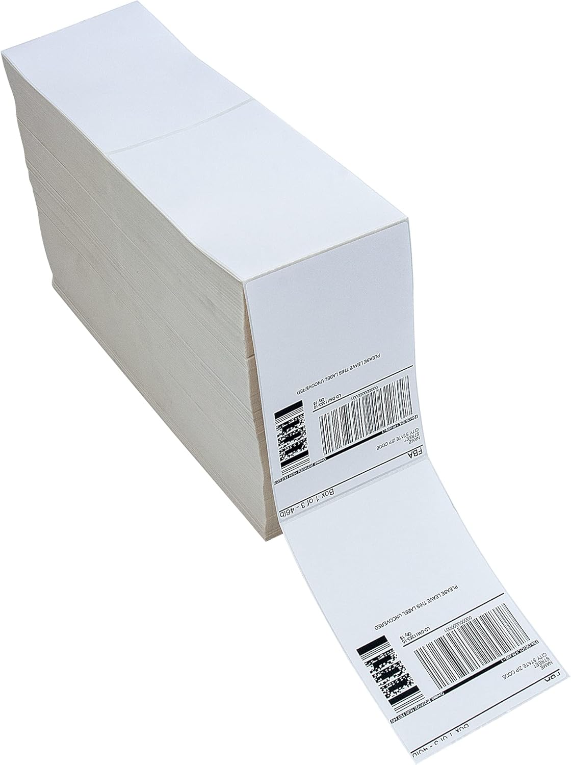 L LIKED 200 4x6 Thermal Labels Fanfold, Direct Thermal Shipping Labels - Perforated and Strong Adhesive