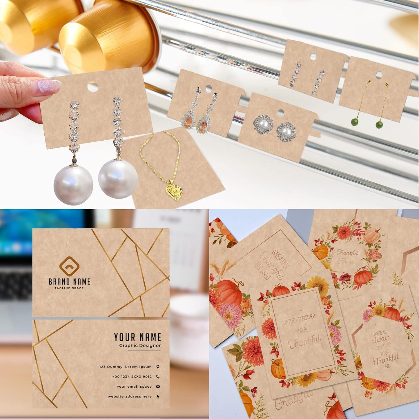 24 Sheets Cream Cardstock 8.5 x 11 Off White Paper, Goefun Ivory Card Stock Printer Paper for Cards Making, Office Printing, Certificate