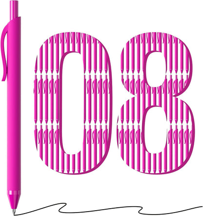 Bulk Pens - 108 Pack Black Pens 1.0MM Medium Point Ballpoint Pens, Smooth Writing No Bleed Retractable Ball Point Pen (Black)