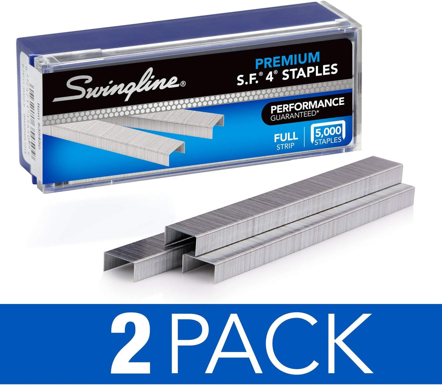 Swingline Staples, 5 Pack, S.F. 4, Premium, 1/4" Length, 210/Strip, 5000/Box (35481)