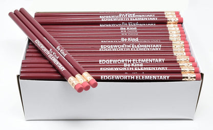 Pencil Guy Promotional Personalized Imprinted Round Pencils.-500 per box
