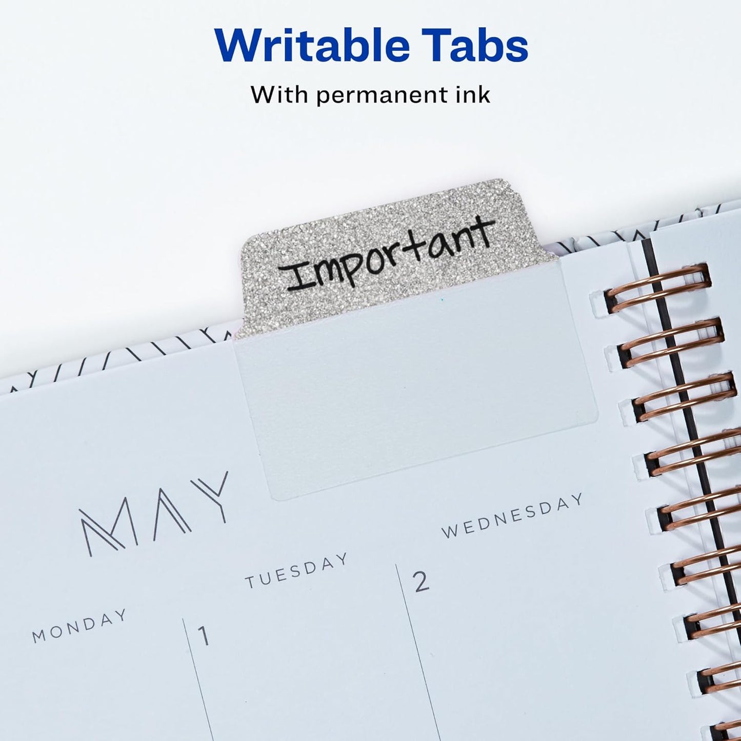 Avery Multiuse Ultra Tabs, 2" x 1.5", 2-Side Writable, Assorted Pastel Dots, 24 Repositionable Tabs (74773)
