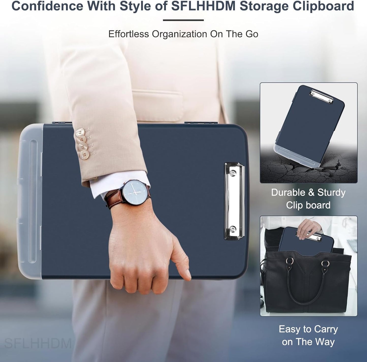 SFLHHDM Purple Clipboard, Clip Boards 8.5x11, Teacher Clipboards with Storage, Plastic Clipboard with Pen Holder, Clipboards Storage for Women Teachers Work, School & Office Supplies