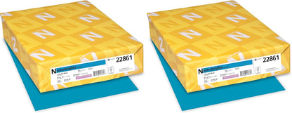 Astrobrights Color Cardstock, 65 lb Cover Weight, 8.5 x 11, Celestial Blue, 250/Pack