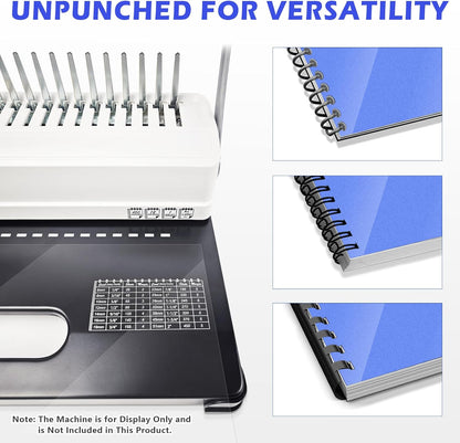 TOTiyea 200 Pack 5 Mil PVC Binding Presentation Covers, Clear Report Covers for Binding,8.5x11 Inches,Letter Size