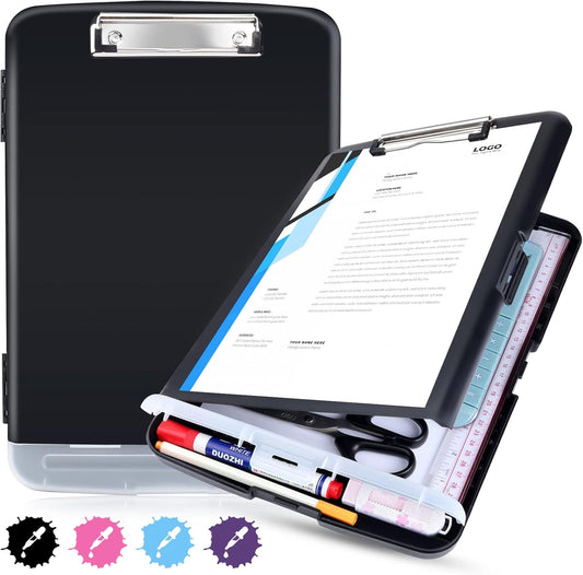 Red Plastic Clipboard with Storage,TFDLCG zm High Capacity Clip Boards 8.5x11,A4 Binder Nursing Clipboard Folder Heavy Duty for Women Teachers Work,School Office