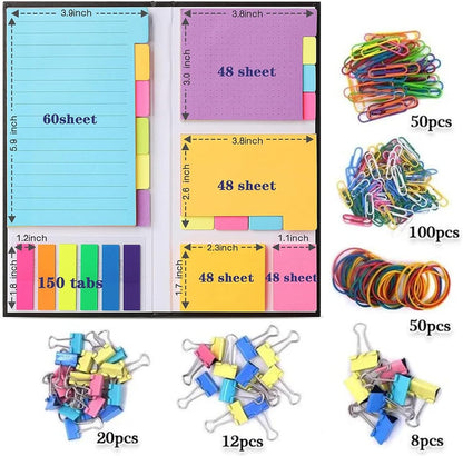 Sticky Notes Set, Tabs, 410 Pack, Divider, School Supplies, Office Supplies, Planner CEO, Sticky Note Dividers Tabs, Book Notes, Bible Sticky Notes