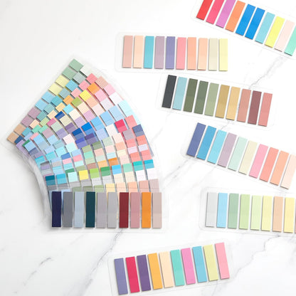 ReliThick 8000 Pcs Writable Sticky Tabs, 40 Colors Book Notes for Annotating Books, Self-Adhesive Index Tabs for Bible, Planner, Notebook, School & Office Supplies