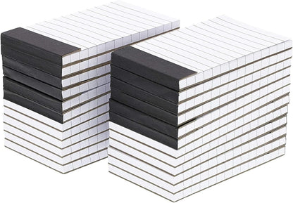 Paper Junkie Mini Paper Pad - 6.1 x 5.9 In, 24-Pack, Grey Board Backing - Lined Paper Pocket Notepad for Shopping Lists & To-Do Tasks