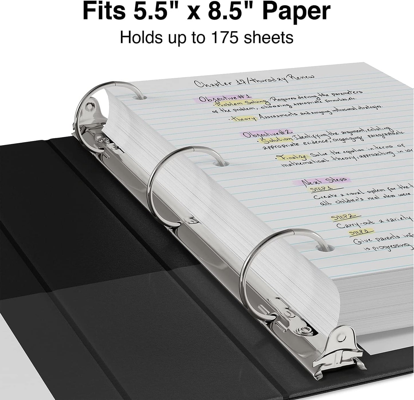 Staples Standard 2-Inch 3-Ring View Binder, Holds Up to 450 Sheets, Orange, Durable Binder for Office & School