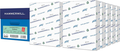 Hammermill Colored Paper, 20lb Pink Printer Paper, 8-1/2 x 11- 1 Ream (500 Sheets) - Made in the USA, Pastel Paper, 103382R