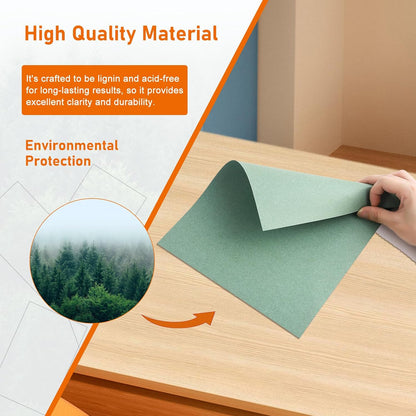 Guakicae 40 Sheets Sage Green Cardstock 8.5 x 11 Craft Paper, 200gsm/75lb Premium Card Stock Craft Paper for DIY Card Making, Wedding Invitations, Thank You Cards, Menus, Birthday Party