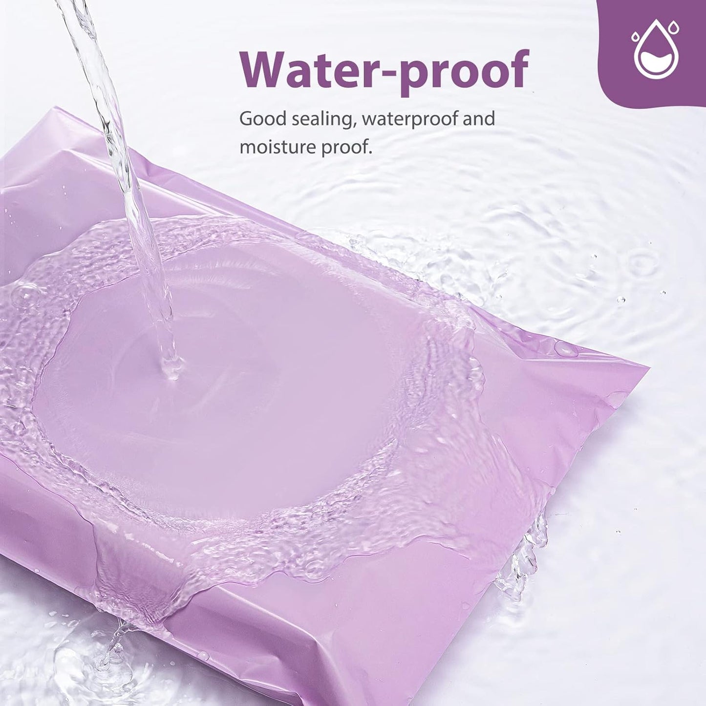 Fuxury Poly Mailers 14.5x19 Inch 50pc Shipping Bags for Small Business Mailing Envelopes for Clothing,Self Seal Shipping Envelopes Waterproof Poly bags Durable Packaging Bags Light Pink