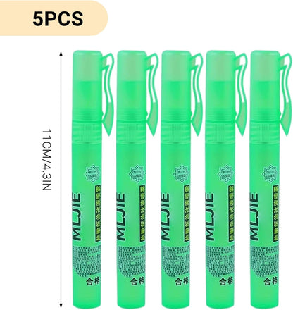 Thermal Paper Correction Fluid, 5 Pack White-Out Eraser Spray for Address & Information Protection, Office & School Use