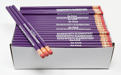 Pencil Guy Promotional Personalized Imprinted Round Pencils.-500 per box