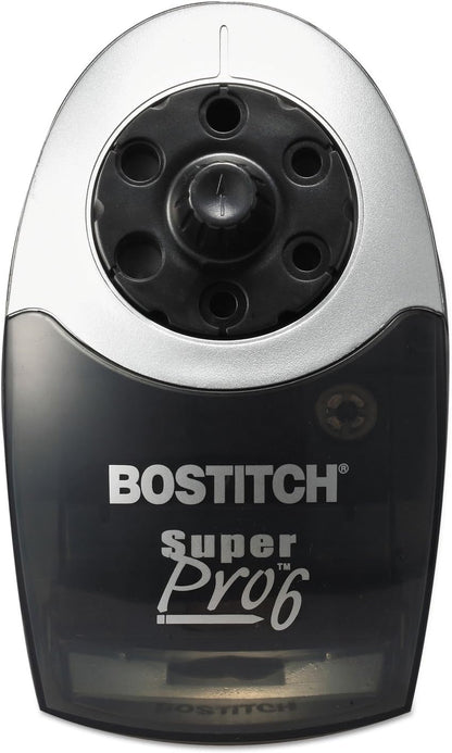 Bostitch Office QuietSharp Electric Pencil Sharpener, Heavy Duty Classroom or Office Use, Size Selector with 6 Different Sizes, Blue