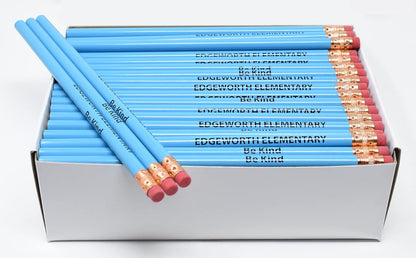 Pencil Guy Promotional Personalized Imprinted Round Pencils.-500 per box