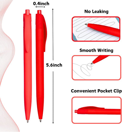 BallPoint Pens, 50 Pack (BLACK Ink),Bulk Pens, Black Barrel,Click Pens for Office Home and School, Retractable Ballpoint Pens, Medium Point, 1.00MM (Black)