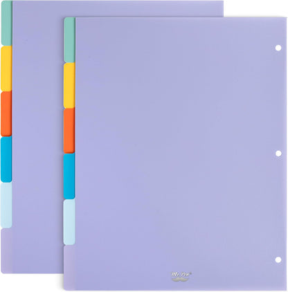 Mr. Pen- Binder Dividers, 6 Tab Dividers, Pack of 2 Sets (12 Dividers Total), Dividers