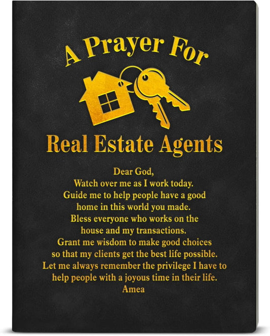 Real Estate Agents Appreciation Gifts Notebook Journal for Women Men Prayer Writing Notebook Christian Gifts for Realtor Real Estate Agents