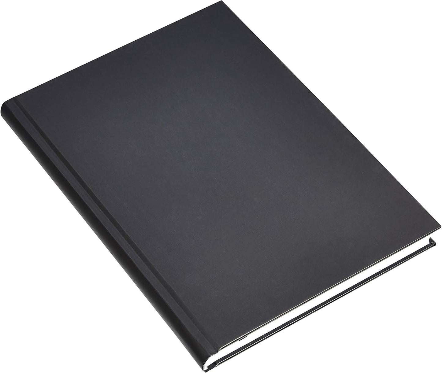 Amazon Basics Professional Hardcover Writing Journal for Journaling and Note Taking, Sturdy, Perforated Pages, 10.5 x 7.5 inches, Black, 2-Pack
