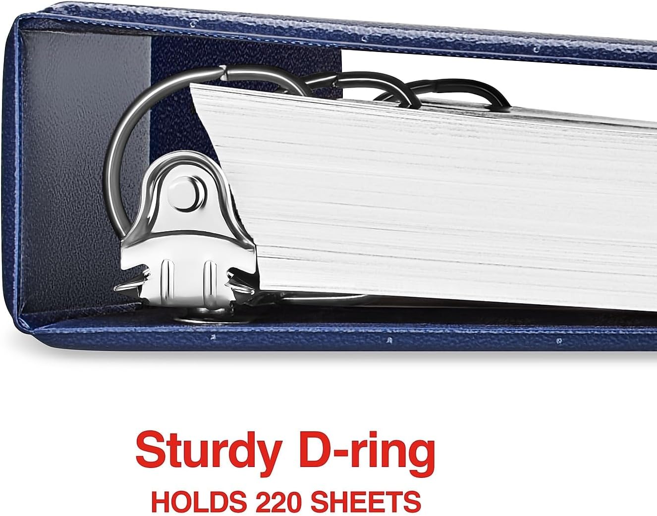 Staples Standard 2-Inch 3-Ring View Binder, Holds Up to 450 Sheets, Orange, Durable Binder for Office & School