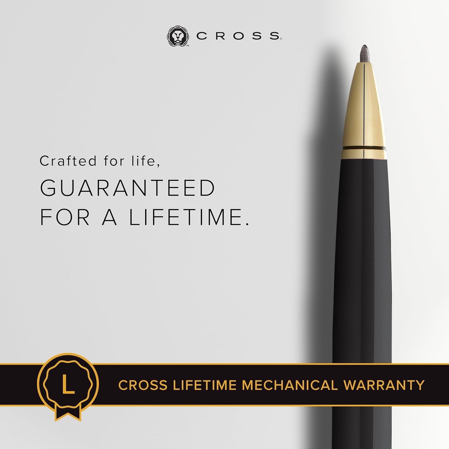 Cross Coventry Pen Ballpoint - Black/Chrome Lacquer