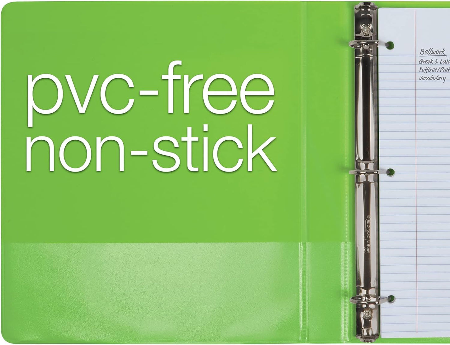 Oxford® 3 Ring Binders, Binders for School and Office, Durable 2 inch D Rings, Holds 540 Sheets, ClearVue™ Presentation Binder, Green, 4PK