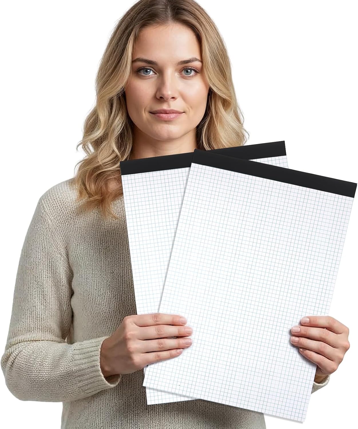 Thboxes Graph Paper 17" X 11.6", 2 Pack 4x4（4 Squares Per Inch） Easy Tears Off Grid Paper Pad Engineering Technical Drawings Plotting, Graph Paper Notebook for School, Office Graph 30 Sheets Notepads
