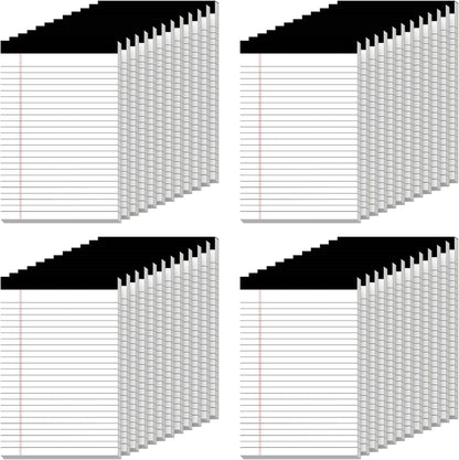 Nichela 5" x 8" Note Pads 12 Pack of Legal Pads 30 Sheets Notepad College Ruled Small Writing Pads Perforated Pages Paper Pads 80GSM Heavyweight Paper Note Pads for Home, Office, or School