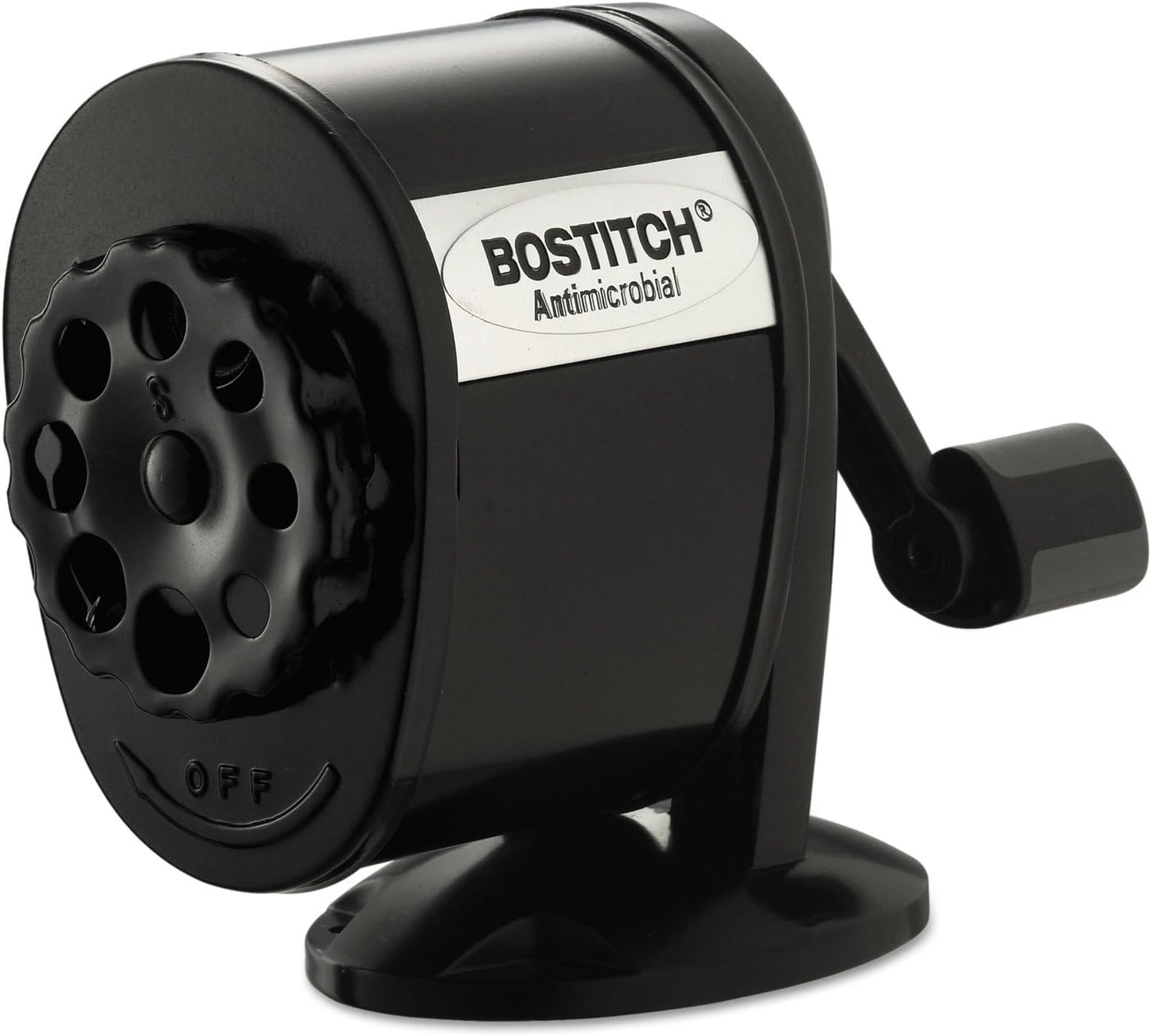 Bostitch MPS1BLK Counter-Mount/Wall-Mount Manual Pencil Sharpener, Black