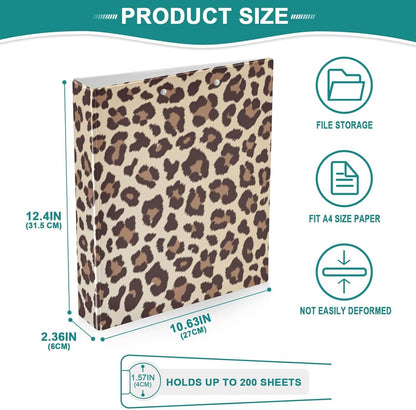 ALAZA Brown Forest Camo Camouflage 3 Ring Binder 1.5 Inch Three Ring Office Binders w/clipboard & 3 Pockets, Hold 200 Sheets, 1 pc