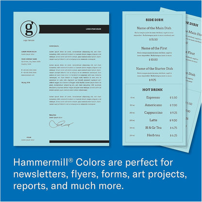 Hammermill Colored Paper, 20lb Pink Printer Paper, 8-1/2 x 11- 1 Ream (500 Sheets) - Made in the USA, Pastel Paper, 103382R