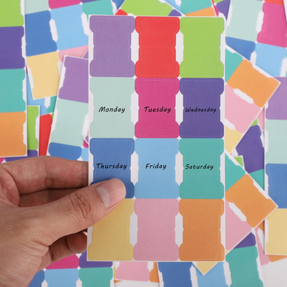 20 Sheets/240 Pieces Sticky Index Tabs, Double Sided Book Page Markers Tabs Blank Monthly Tabs Writable Sticky Notes Flags Self Adhesive Planner Stickers for Labeling (Rainbow Blank)