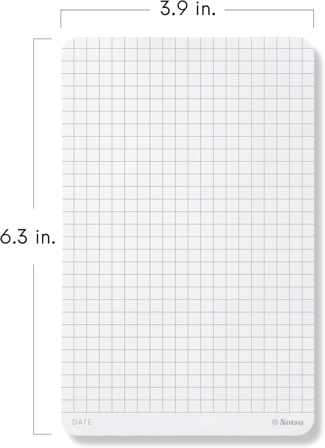 Notsu Graph Notepads 11 x 17 inch | Large Graphing Double Sided Drafting Pads with 1/4" Quad Grid Premium Thick Paper 120gsm