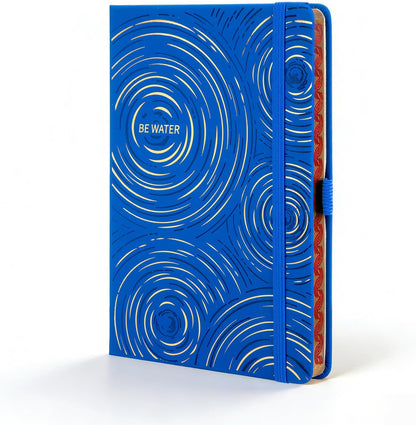 COMIX Lined Journal for Men & Women, 100GSM Leather Journal with Gift Box, 5.5" x 8.3", A5 Hardcover Journaling Notebook, Fits for Office, Home, Graduation, Corporate Gifting, 192 Pages, Black