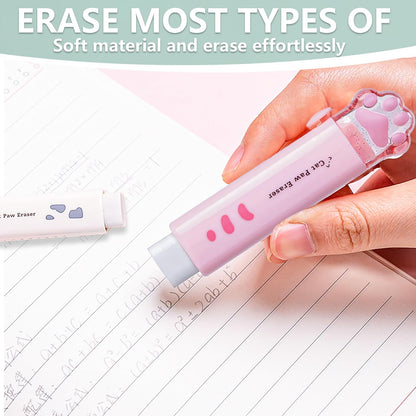6Pcs Capybara Cute Stationery Set,Kawaii School Supplies,Including 3 Pencil Sharpeners and 3 Retractable Erasers, for Kawaii Office School Home Supplies (Capybara)