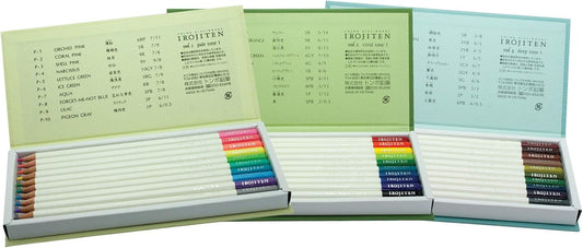 Tombow 51526 Irojiten Colored Pencil Dictionary Set, Woodlands, Set of 30. Beautifully Crafted Wax-Based Colored Pencils with Enamel Finish