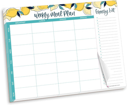 bloom daily planners Horizontal Weekly Tear-Off To Do List Planning Pad - Undated Notepad Organizer & Healthy Habit Tracker - 8.5” x 11” - Floral
