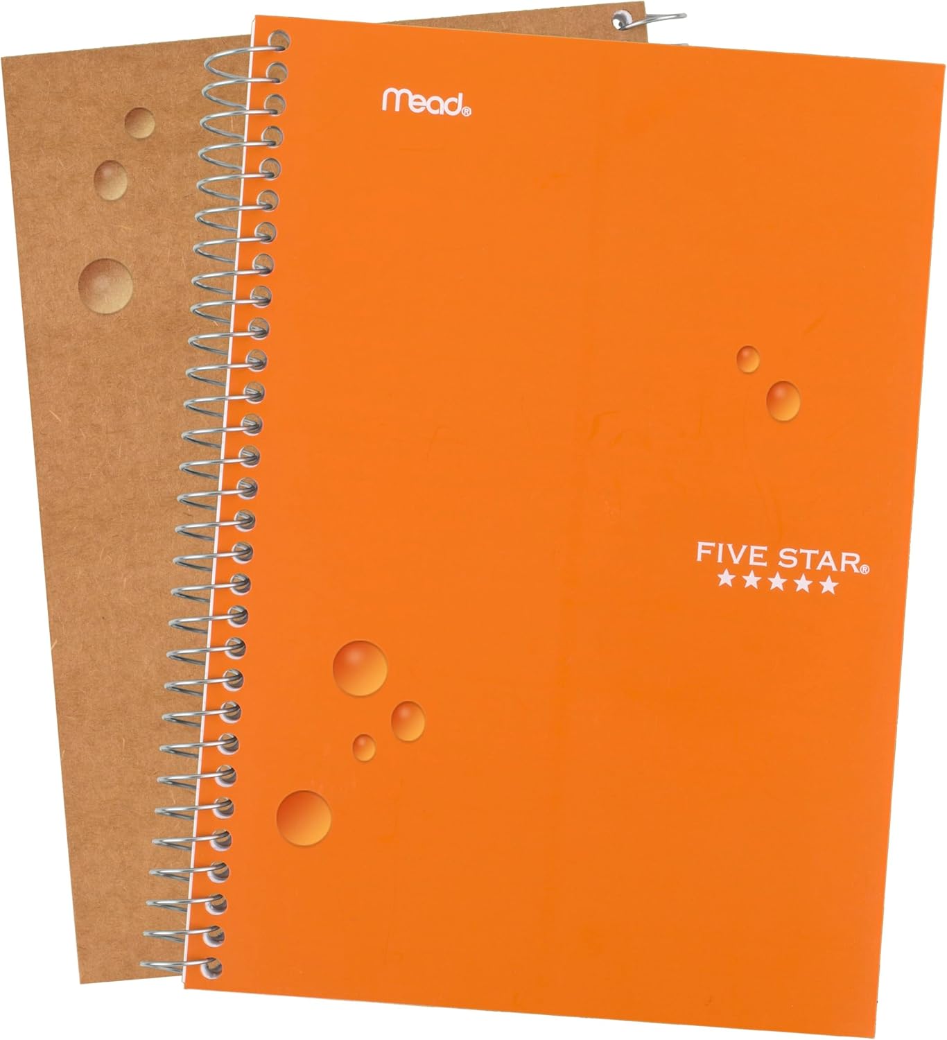 Five Star Spiral Notebook, 2 Subject, College Ruled Paper, 6" x 9.5", 80 Sheets, Blue (Color May Vary) (840029CG1)