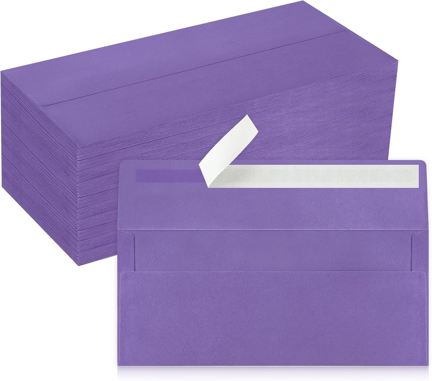 50 Pack #10 Business Envelopes, Sage Green Standard Envelopes Self Seal, Letter Size Mailing Envelopes for Checks Letters Invoices Statements Birthday Graduation Wedding, 4 1/8 x 9 1/2 Inch