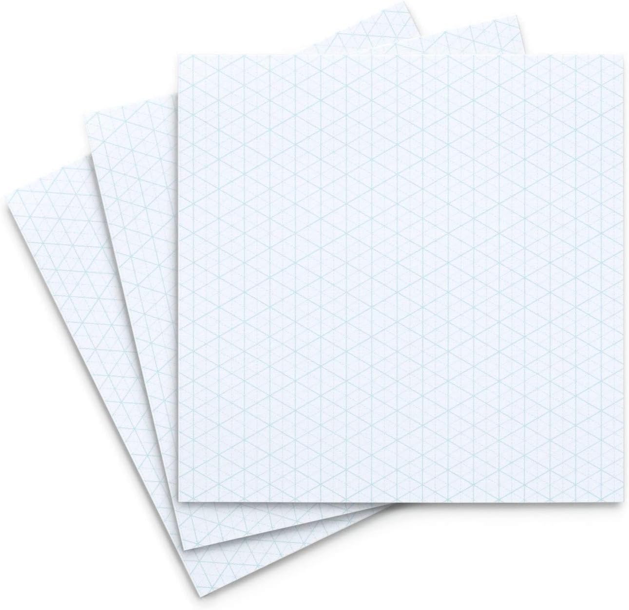 Koala Tools | Mini Isometric Graph Paper Sticky Note Pad (3 Pack) | 4" x 4", 25 Sheets/pad - Suitable for Industrial, Architectural, Interior Design