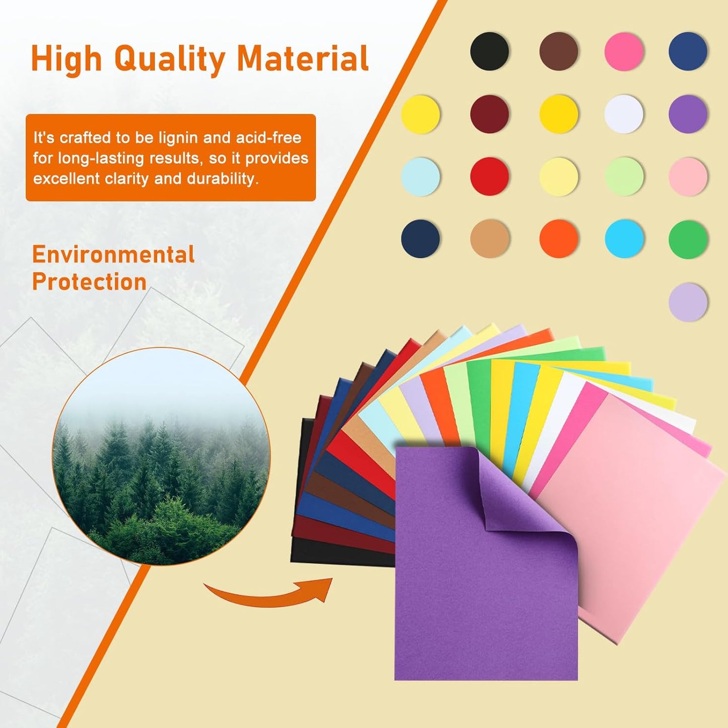 Guakicae 40 Sheets Sage Green Cardstock 8.5 x 11 Craft Paper, 200gsm/75lb Premium Card Stock Craft Paper for DIY Card Making, Wedding Invitations, Thank You Cards, Menus, Birthday Party
