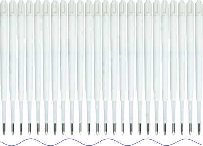 U-RIGHT 24 Pcs Ballpoint Pen Refills 1.0 mm Point Black Ink