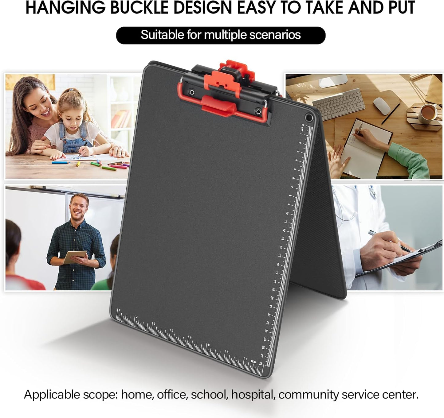 Clipboards with Pen Holder A3 Size 11 x 17 Inch Aluminum Protection Edge Clip Board for Classrooms, Offices, School, Doctor, Coaches [Upgraded Clip] (1 Pack)
