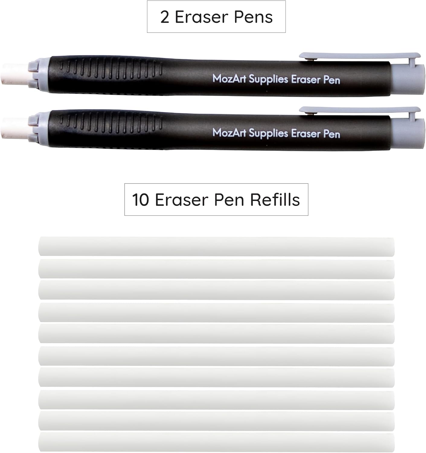 Mozart Essential Set of Lead Refills - 4 Sizes: 0.3, 0.5, 0.7 & 0.9 mm with 100 HB Lead Refills for Each - for Sketch, Architecture, Drafting, Art, Drawing Supplies, Metal Mechanical Pencils