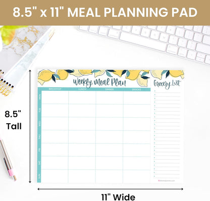 bloom daily planners Horizontal Weekly Tear-Off To Do List Planning Pad - Undated Notepad Organizer & Healthy Habit Tracker - 8.5” x 11” - Floral