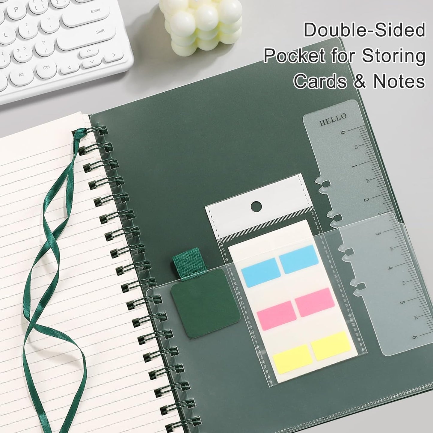 EMSHOI A5 Spiral Notebook College Ruled Lined Journal, Small 5.7" X 8.22", 300 Pages/150 Sheets, 100gsm Thick Paper, Waterproof Hardcover, for Office School Women Men Work Writing Notes, Blue