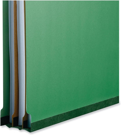 Universal Pressboard Classification Folders, Legal, Six-Section, Emerald Green, 10/Box (10312)