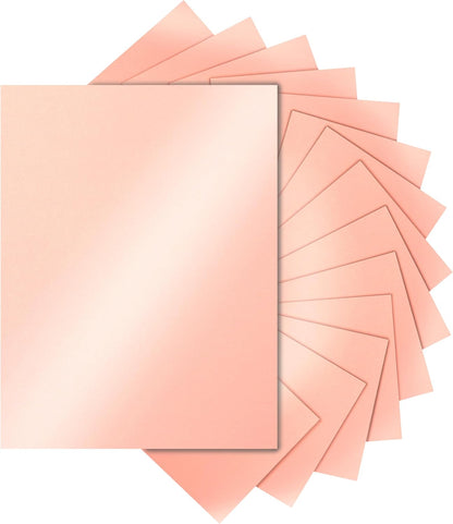 Silunkia 120 Sheets Cream Shimmer Cardstock 8.5 x 11 Off White Paper, 250gsm/92lb Premium Glossy Paper Card Stock for DIY Cards Making, Wedding Invitations, Anniversaries, Business Cards, Menus